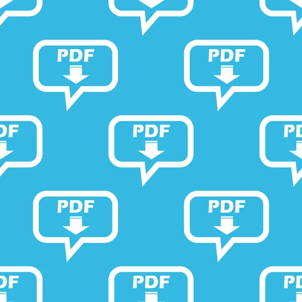 Modèle de message de téléchargement PDF — Image vectorielle