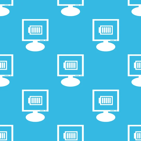 Charged battery monitor pattern — Stok Vektör