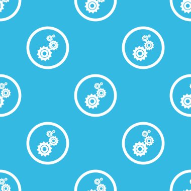 Settings sign blue pattern