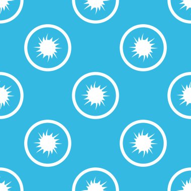 Starburst sign blue pattern