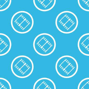 Movie sign blue pattern