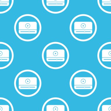 Mediaplayer sign blue pattern