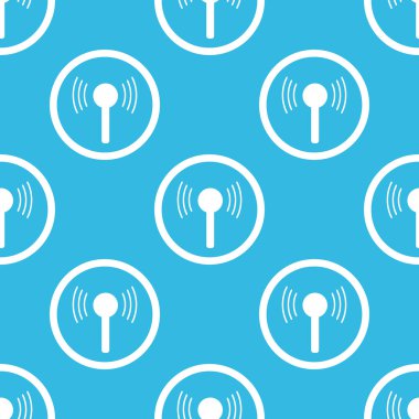 Signal sign blue pattern