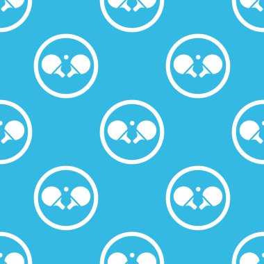 Desen Masa Tenisi işareti mavi