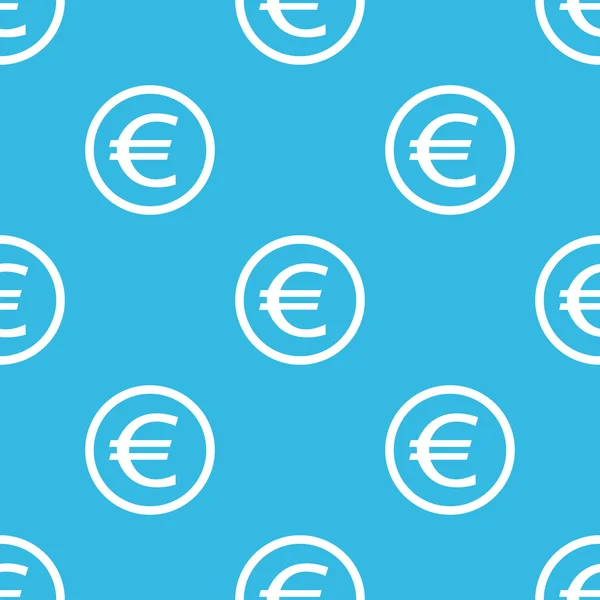 Euro-Zeichen blaues Muster — Stockvektor