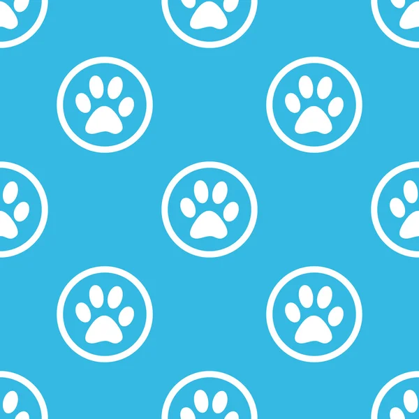 Paw sign blue pattern — Stock Vector