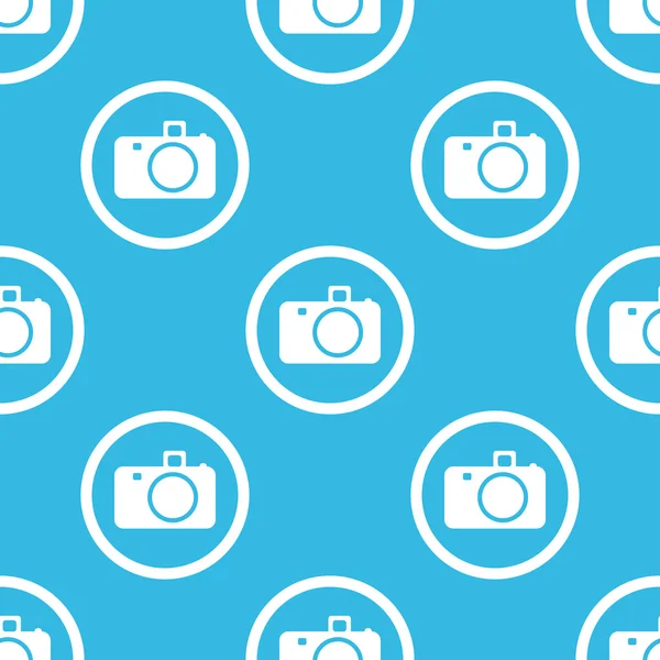 Caméra signe motif bleu — Image vectorielle