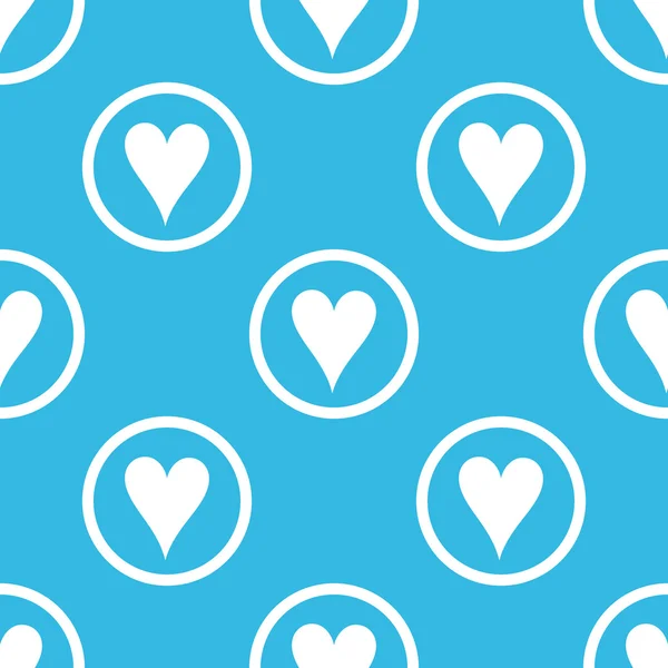 Hearts sign blue pattern — ストックベクタ