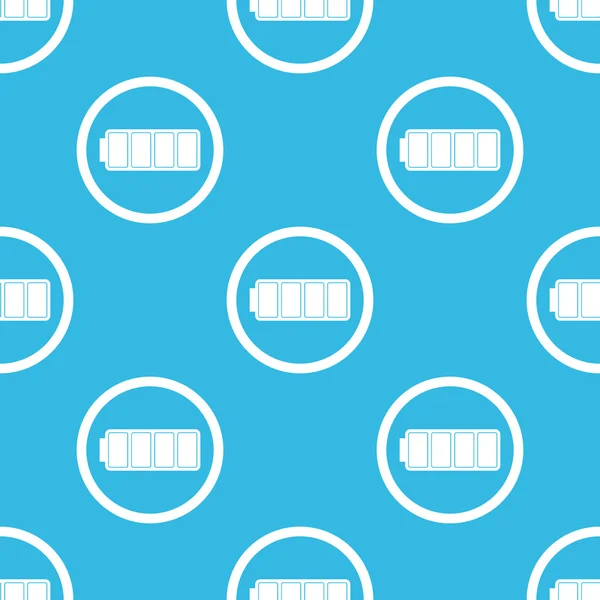 Full battery sign blue pattern — Wektor stockowy