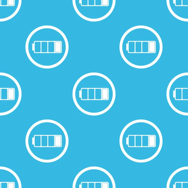 Panneau batterie faible motif bleu — Image vectorielle