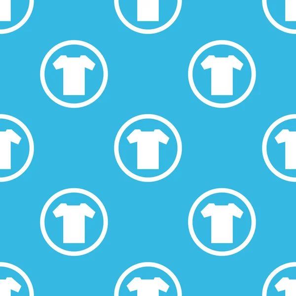 T-shirt sign blue pattern — ストックベクタ
