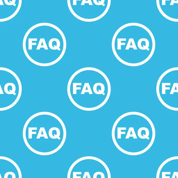 FAQ signe motif bleu — Image vectorielle