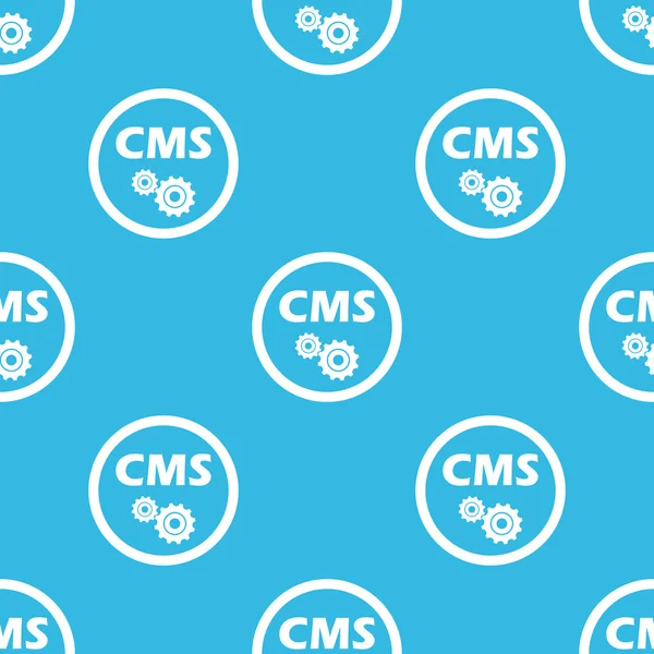 CMS settings sign blue pattern — Wektor stockowy