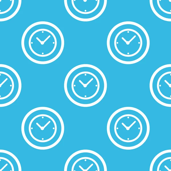 Clock sign blue pattern — Stockvector