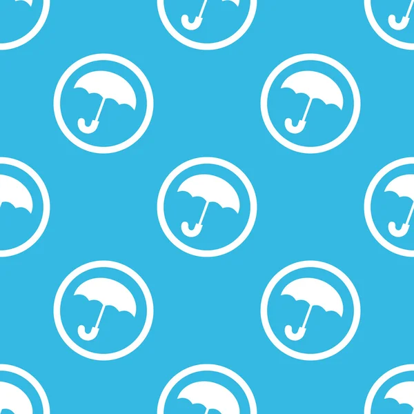 Umbrella sign blue pattern — ストックベクタ