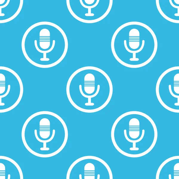 Microphone sign blue pattern