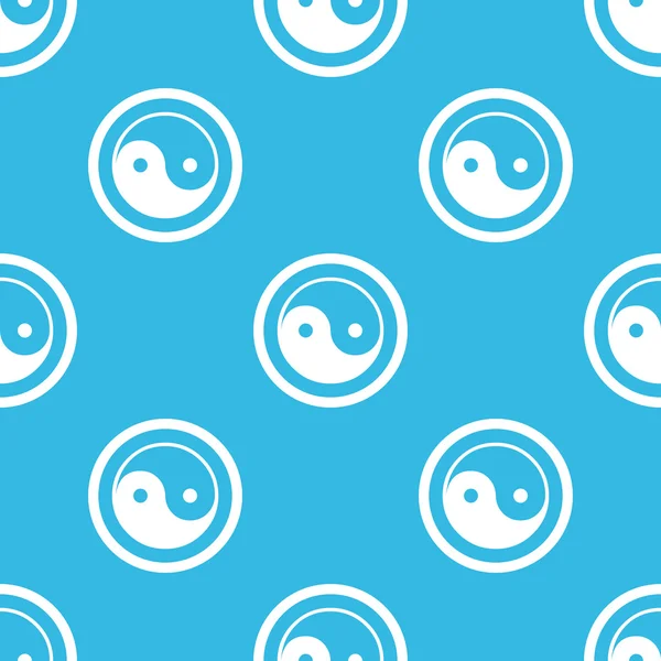 Ying yang sign blue pattern