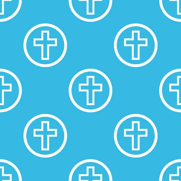 Cross sign blue pattern — Stock vektor