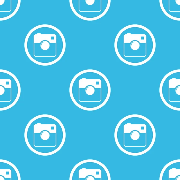 Caméra carré signe motif bleu — Image vectorielle