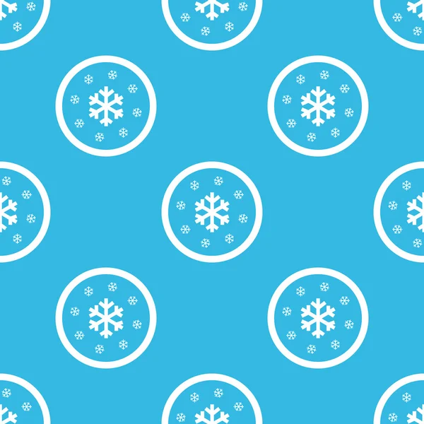 Segno di neve modello blu — Vettoriale Stock