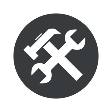 Tek renkli yuvarlak simge onarır