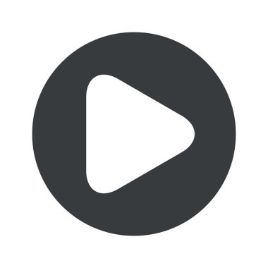 Tek renkli yuvarlak oyun simgesi