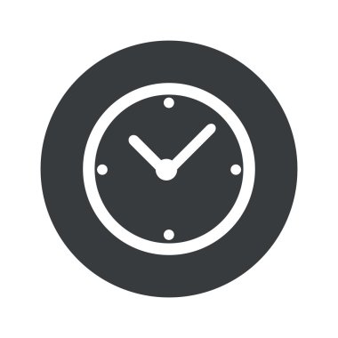 Tek renkli yuvarlak Saat simgesi