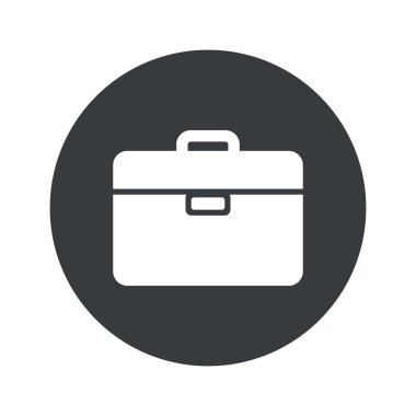 Tek renkli yuvarlak evrak simgesini