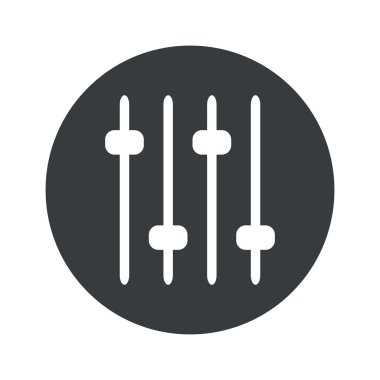 Tek renkli yuvarlak Fader simgesi