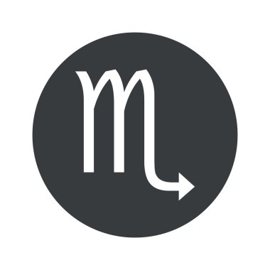 Tek renkli yuvarlak Akrep simgesi