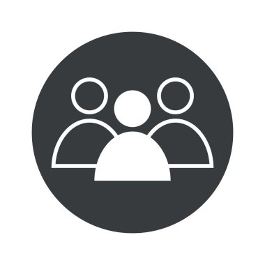 Tek renkli yuvarlak grup lideri simgesi