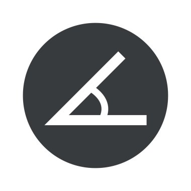 Tek renkli yuvarlak açı simgesini