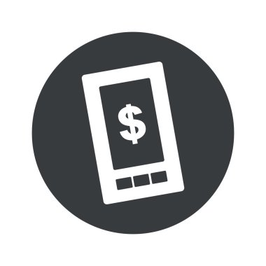 Tek renkli yuvarlak Doları ekran simgesini