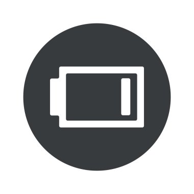 Yuvarlak çok düşük pil simgesi