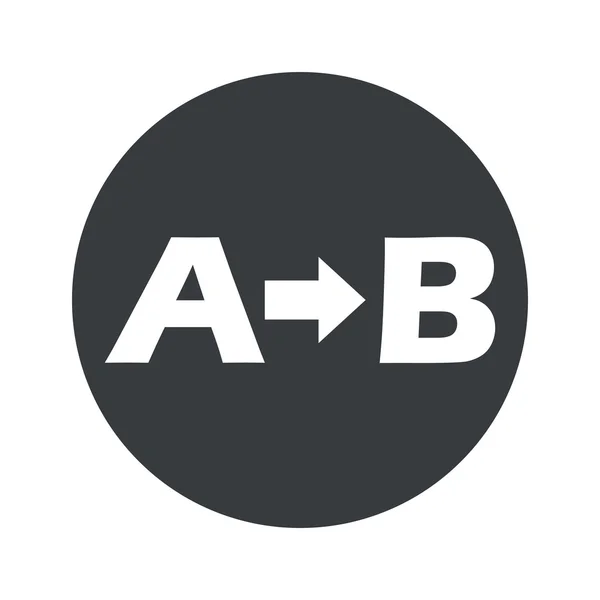 Icono redondo A a B — Archivo Imágenes Vectoriales