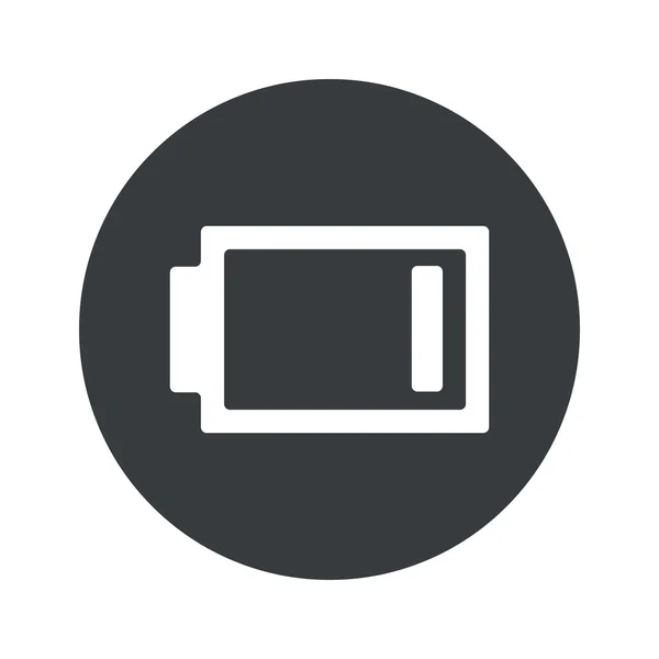 Round very low battery icon — Stock Vector