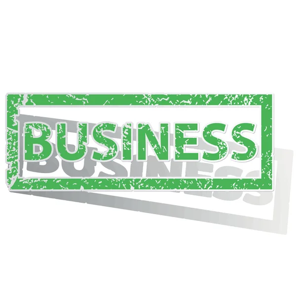 Timbre BUSINESS vert — Image vectorielle