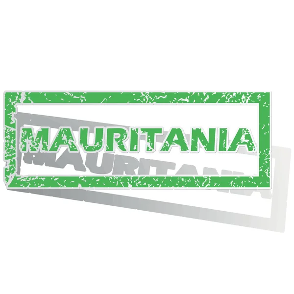 Зелёная марка Мавритании — стоковый вектор