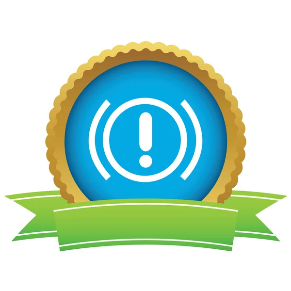 Alert certificate icon — Stock Vector