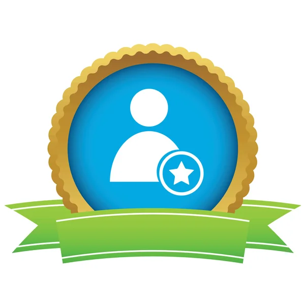 Favorite user certificate icon — Wektor stockowy