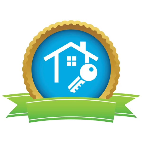 House key certificate icon — Stockvector