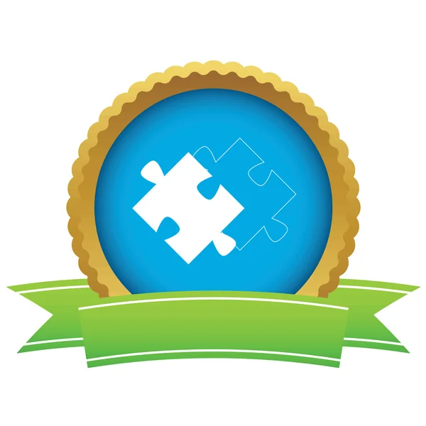 Matching puzzle certificate icon — Wektor stockowy