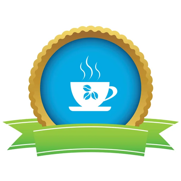 Coffee cup certificate icon — 图库矢量图片