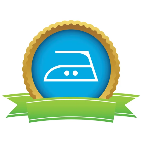 Middle temperature ironing certificate icon — Wektor stockowy