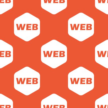Orange hexagon WEB pattern