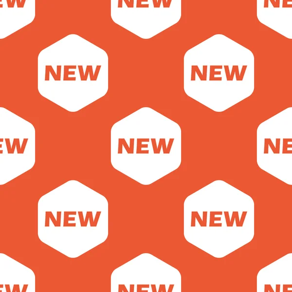 Orange hexagon NEW pattern — Stockvector