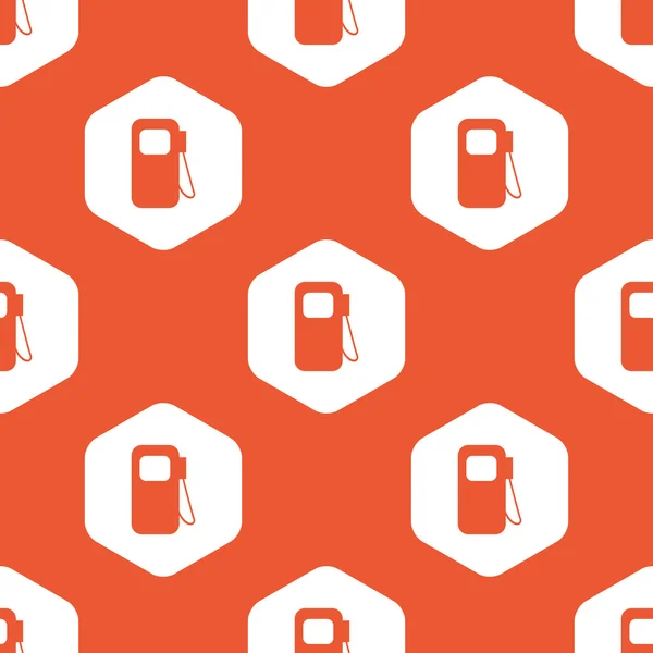 Orange hexagon gas station pattern — Διανυσματικό Αρχείο