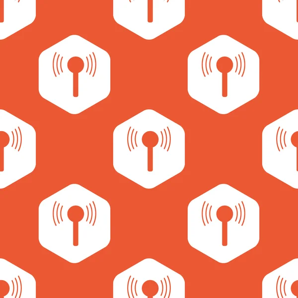 Modèle de signal hexagonal orange — Image vectorielle