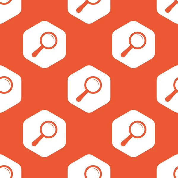 Patrón de búsqueda hexágono naranja — Archivo Imágenes Vectoriales