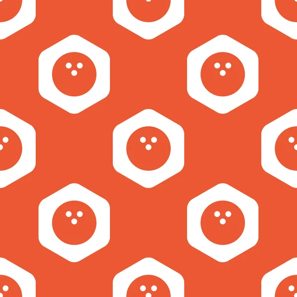 Patrón de bolos de hexágono naranja — Archivo Imágenes Vectoriales